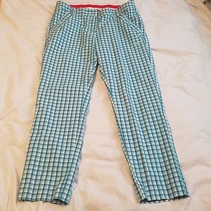 Puma Blue Plaid Golf Pants